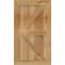 Ekena Millwork Framed Board-n-Batten Shutters w/Z-Bar, Rough Sawn Western Red Cedar, 16 1/8W x 28H, PR RBF06Z16X028RWR - alternate 2